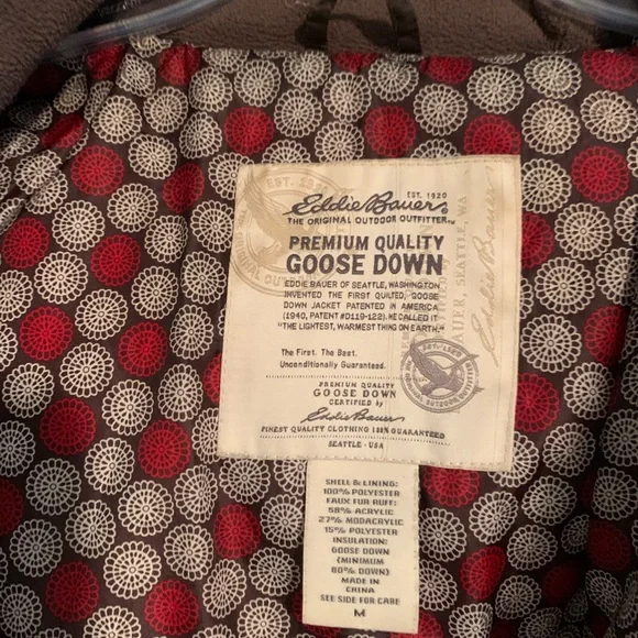 Women's Quilted Brown Coat - Picture 3 of 3